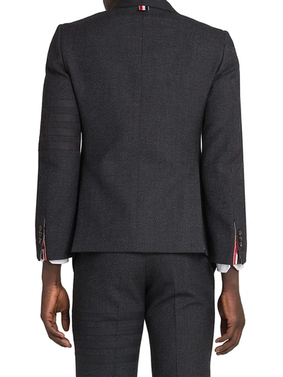 Shop Thom Browne Wool Two-button Sport Coat In Dark Grey