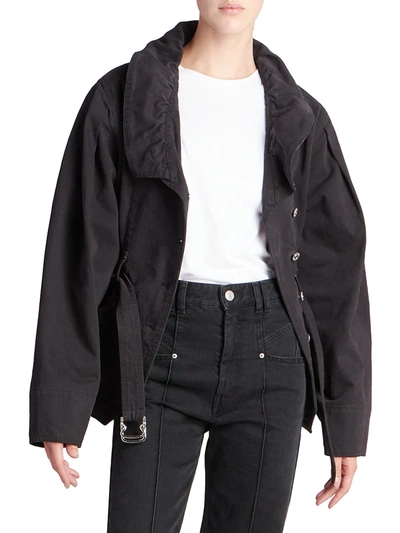 Shop Isabel Marant Dipazo Belted Jacket In Black