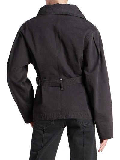 Shop Isabel Marant Dipazo Belted Jacket In Black