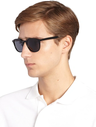 Shop Barton Perreira Men's Rainey 52mm Square Sunglasses In Black