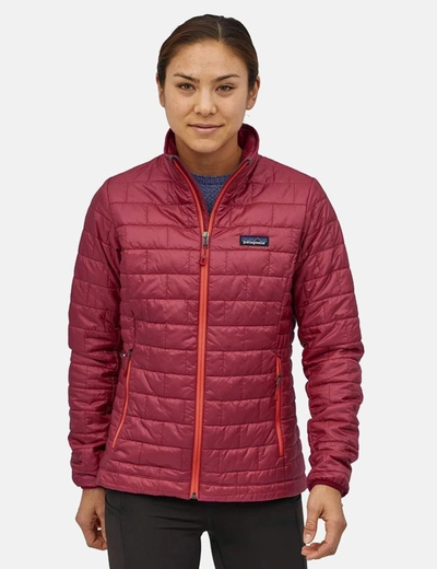 Shop Patagonia Womens  Nano Puff Jacket In Red