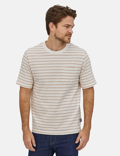 Shop Patagonia Organic Cotton Pocket T-shirt In Beige