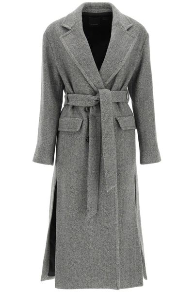 Shop Pinko Giacomo Coat In Grey