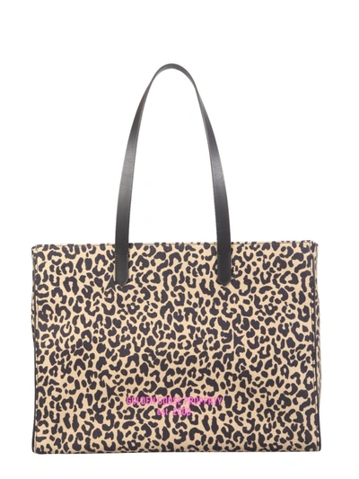 Shop Golden Goose Califronia Bag With Leopard Print In Multicolour