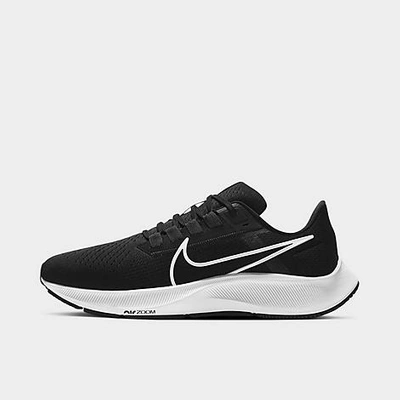 Shop Nike Men's Air Zoom Pegasus 38 Running Shoes In Black/anthracite/volt/white