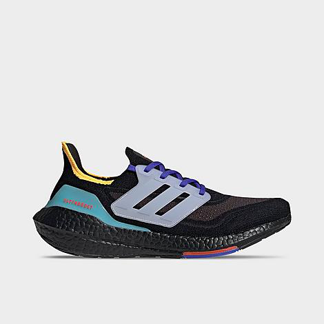 Adidas Originals Adidas Men's Ultraboost 21 Running Shoes In Black/white/pulse Aqua | ModeSens