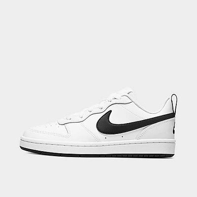 Shop Nike Big Kids' Court Borough Low 2 Casual Shoes In White/black