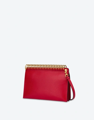 Shop Moschino Agenda Bag In Red