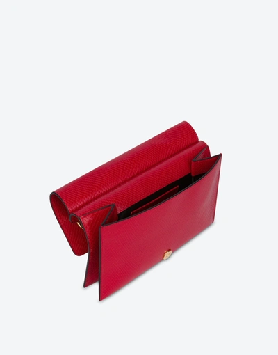 Shop Moschino Agenda Bag In Red