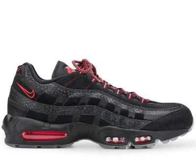 Shop Nike Air Max 95 Safari Infrared Sneakers In Black