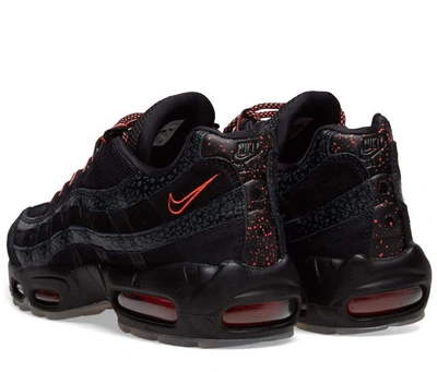 Shop Nike Air Max 95 Safari Infrared Sneakers In Black