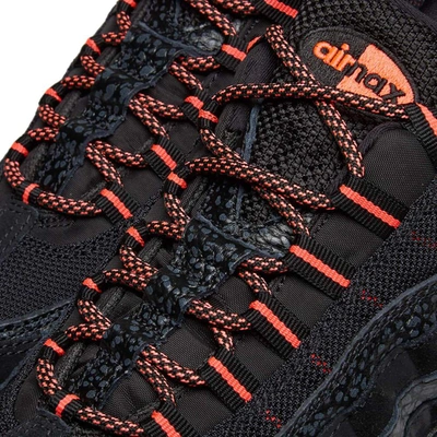 Shop Nike Air Max 95 Safari Infrared Sneakers In Black
