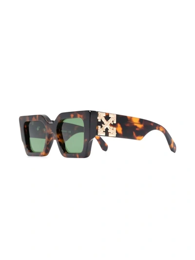 Shop Off-white Catalina Square-frame Sunglasses In Red