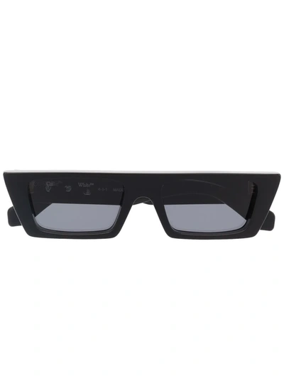 Shop Off-white Marfa Rectangular-frame Sunglasses In Black