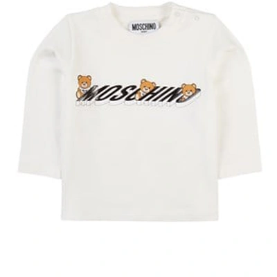 Shop Moschino White Logo T-shirt