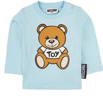 Shop Moschino Blue Bear T-shirt