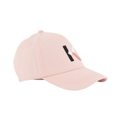 Shop Kenzo Kids Pink Logo Baseball Cap