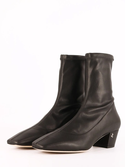 Shop Jimmy Choo Ankle Boot Rose In Black Leather