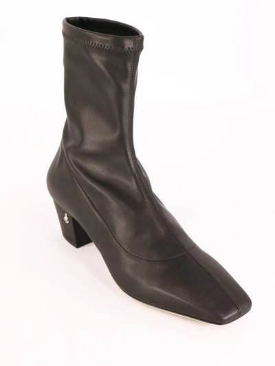 Shop Jimmy Choo Ankle Boot Rose In Black Leather