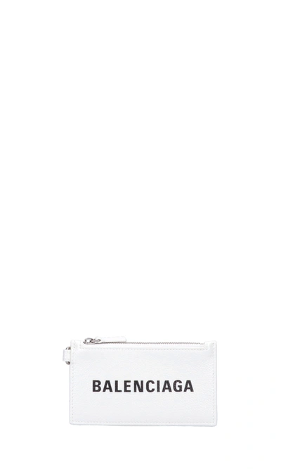 Shop Balenciaga Strap Cardholder In White