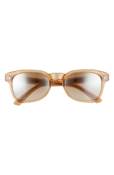 Shop Salt Coolidge 52mm Polarized Sunglasses In Whiskey/ Amber Half Flash
