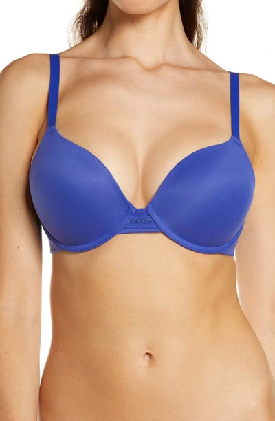 Shop Wacoal Perfect Primer Underwire Push-up Bra In Clematis Blue