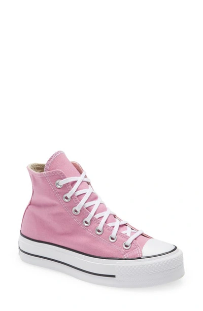 Shop Converse Chuck Taylor(r) All Star(r) Lift High Top Platform Sneaker In Magic Flamingo/ Black/ White