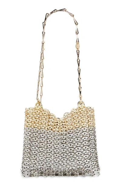 Shop Paco Rabanne 1969 Skyline Shoulder Bag In Silver/ Light Gold