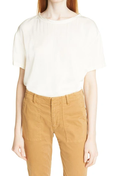 Shop Nili Lotan Brady Cotton T-shirt In Ivory