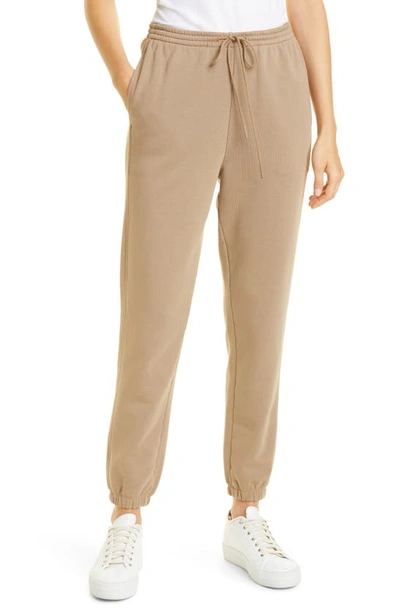 Shop Vince Essential Joggers In 283dkw-dk Wheat