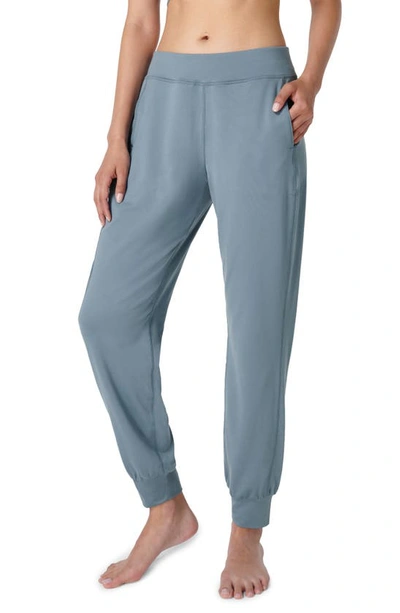 Shop Sweaty Betty Gary Yoga Trousers In Steel Blue