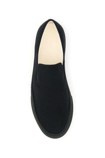 Shop The Row Marie H Canvas Slip-on Sneakers In Black