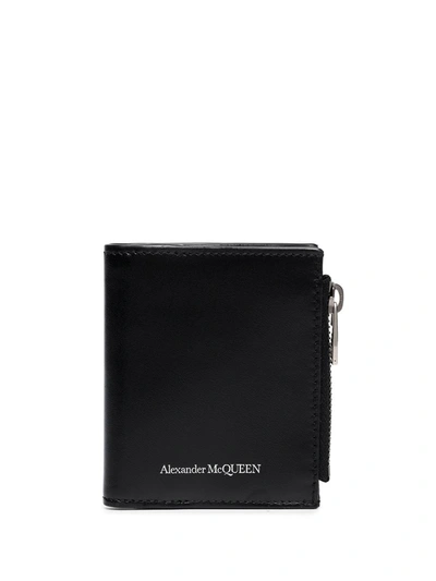 Shop Alexander Mcqueen Mini Classic Wallet In Black