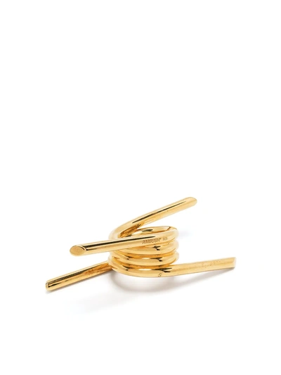 Shop Ambush Barbed Wire Ring In Gold