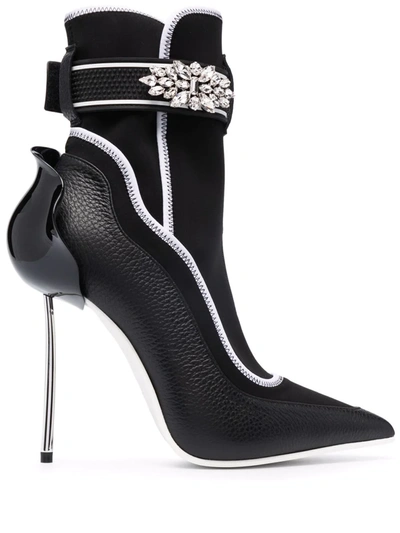 Shop Le Silla Snorkeling Ankle Boots In Black
