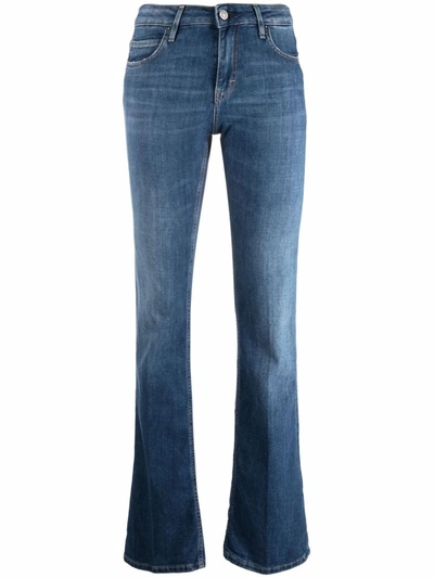 Shop Haikure Slim-cut Flared Jeans In Blue