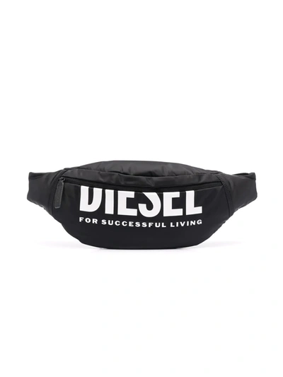 Shop Diesel Logo-print Belt Bag In Black