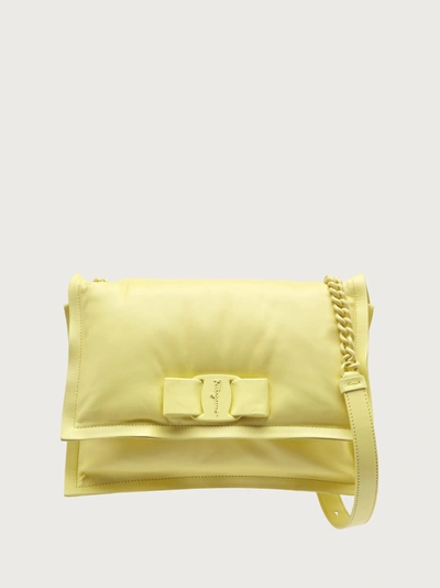 Shop Ferragamo Viva Bow Bag (s) In Yellow