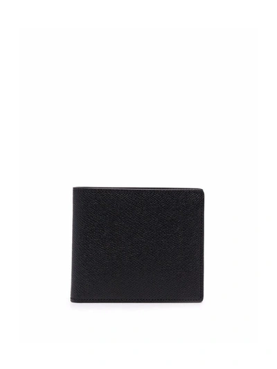 Shop Maison Margiela Folded Leather Wallet In Black