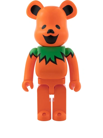 Shop Medicom Toy X Grateful Dead Be@rbrick 1000% "dancing Bears" Figure In Orange