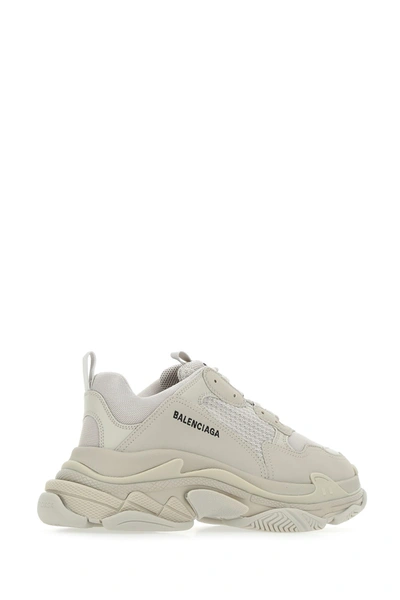 Shop Balenciaga Sand Mesh And Synthetic Leather Triple S Sneakers Beige  Uomo 41