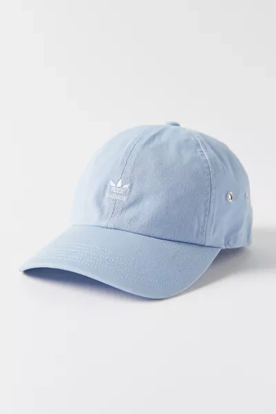 Shop Adidas Originals Originals Mini Logo Relaxed Baseball Hat In Sky
