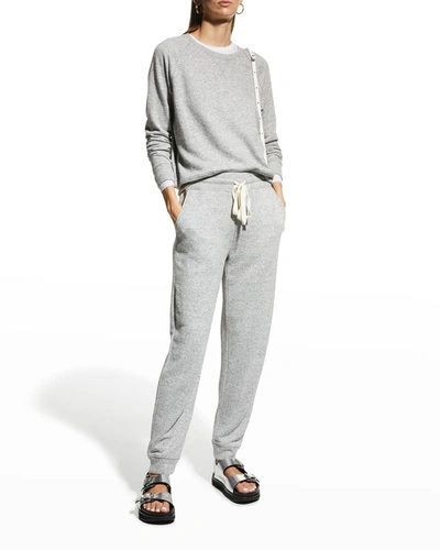 Shop Rails Oakland French Terry Pants In Melange Grey