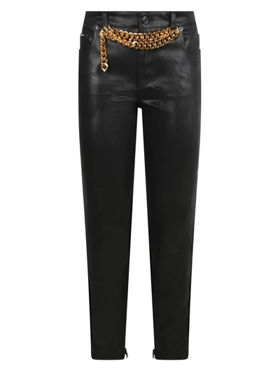 Shop Tom Ford Skinny Fit Trousers In Black