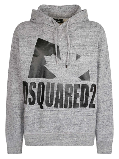 Shop Dsquared2 Branded Sweatshirt In Grey