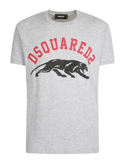 Shop Dsquared2 Printed T-shirt In Grey