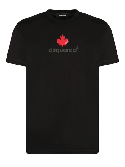 Shop Dsquared2 Printed T-shirt In Black