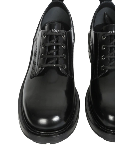 Shop Alexander Mcqueen Lace-up Worker In Black