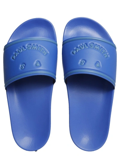 Shop Ps By Paul Smith Summit Slide Sandals In Blue