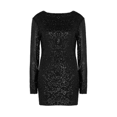 Shop In The Mood For Love Vladislav Black Sequin Mini Dress